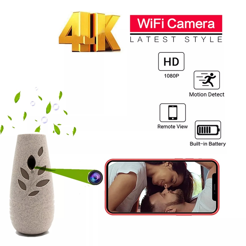 Camera Quay lén Giấu Kín Siêu Nhỏ hỗ trợ giám sát 24/24 qua Wifi, 4G